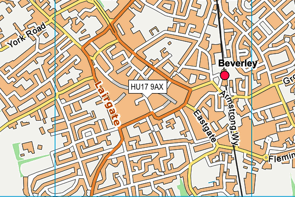 HU17 9AX map - OS VectorMap District (Ordnance Survey) HU17 9AX map - OS VectorMap District (Ordnance Survey)