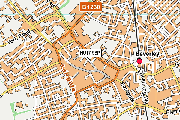 HU17 9BP map - OS VectorMap District (Ordnance Survey) HU17 9BP map - OS VectorMap District (Ordnance Survey)