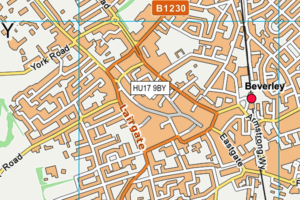 HU17 9BY map - OS VectorMap District (Ordnance Survey) HU17 9BY map - OS VectorMap District (Ordnance Survey)