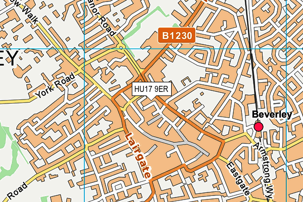 HU17 9ER map - OS VectorMap District (Ordnance Survey) HU17 9ER map - OS VectorMap District (Ordnance Survey)
