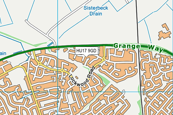 HU17 9GD map - OS VectorMap District (Ordnance Survey) HU17 9GD map - OS VectorMap District (Ordnance Survey)