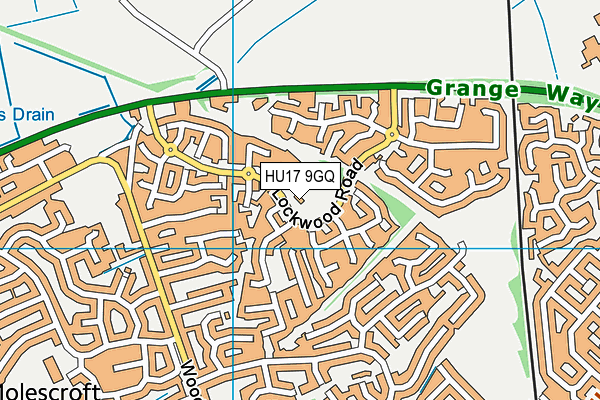 HU17 9GQ map - OS VectorMap District (Ordnance Survey) HU17 9GQ map - OS VectorMap District (Ordnance Survey)
