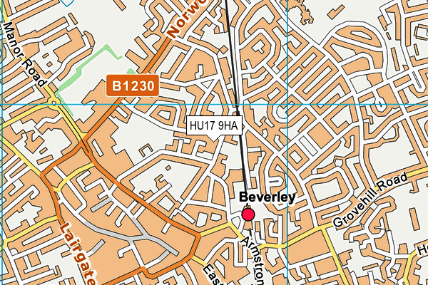 HU17 9HA map - OS VectorMap District (Ordnance Survey) HU17 9HA map - OS VectorMap District (Ordnance Survey)