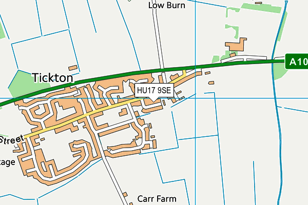 HU17 9SE map - OS VectorMap District (Ordnance Survey) HU17 9SE map - OS VectorMap District (Ordnance Survey)