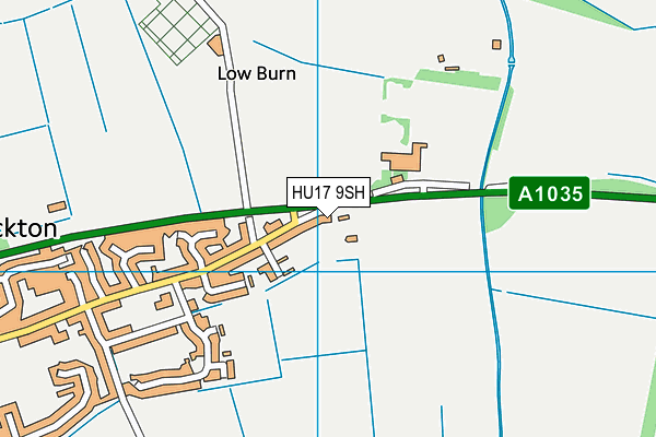 HU17 9SH map - OS VectorMap District (Ordnance Survey)