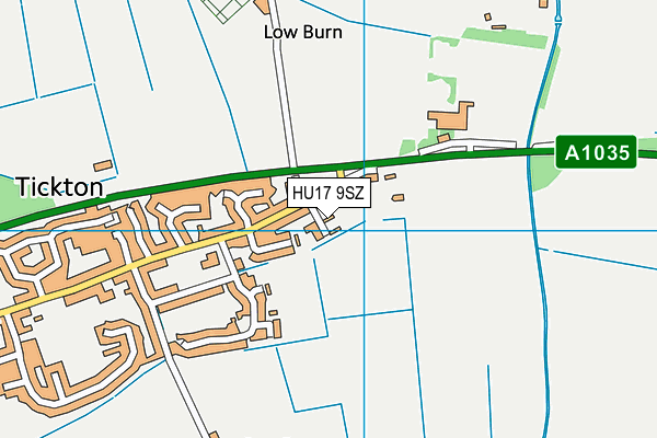HU17 9SZ map - OS VectorMap District (Ordnance Survey) HU17 9SZ map - OS VectorMap District (Ordnance Survey)