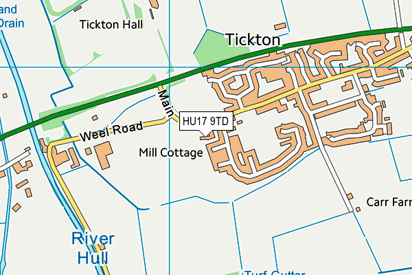 HU17 9TD map - OS VectorMap District (Ordnance Survey) HU17 9TD map - OS VectorMap District (Ordnance Survey)