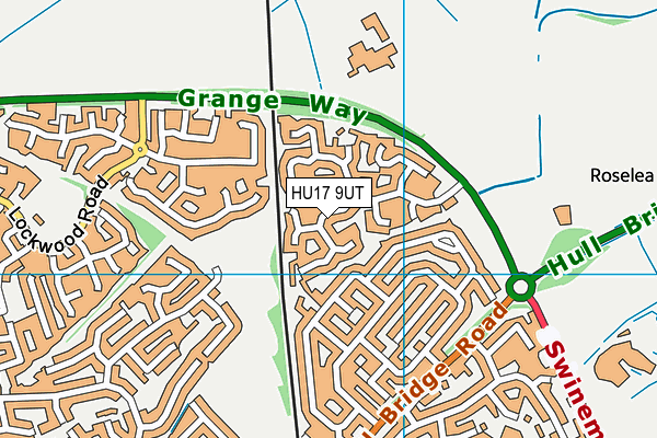 HU17 9UT map - OS VectorMap District (Ordnance Survey) HU17 9UT map - OS VectorMap District (Ordnance Survey)
