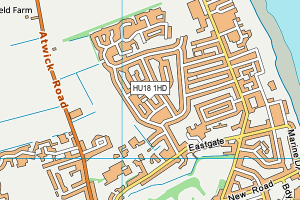 HU18 1HD map - OS VectorMap District (Ordnance Survey) HU18 1HD map - OS VectorMap District (Ordnance Survey)
