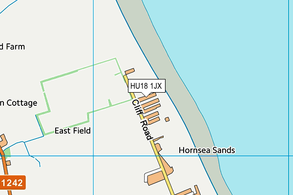 HU18 1JX map - OS VectorMap District (Ordnance Survey) HU18 1JX map - OS VectorMap District (Ordnance Survey)