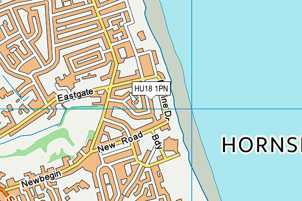 HU18 1PN map - OS VectorMap District (Ordnance Survey)