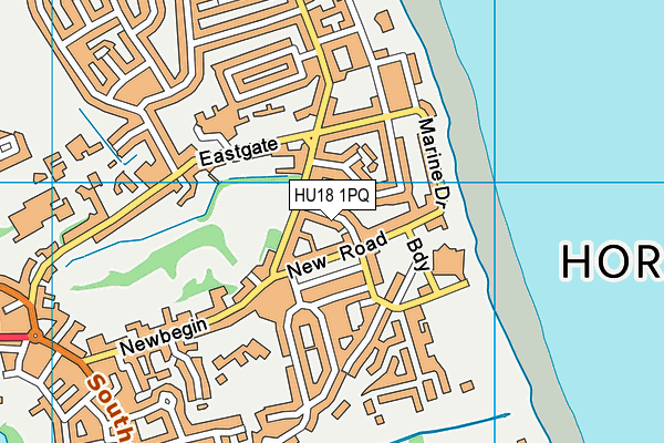 HU18 1PQ map - OS VectorMap District (Ordnance Survey) HU18 1PQ map - OS VectorMap District (Ordnance Survey)