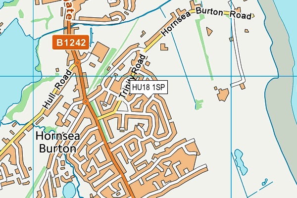 HU18 1SP map - OS VectorMap District (Ordnance Survey) HU18 1SP map - OS VectorMap District (Ordnance Survey)