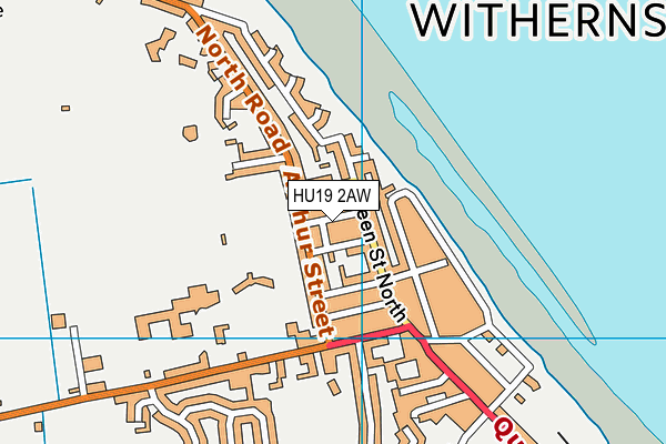HU19 2AW map - OS VectorMap District (Ordnance Survey) HU19 2AW map - OS VectorMap District (Ordnance Survey)