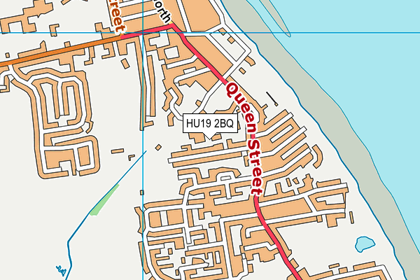 HU19 2BQ map - OS VectorMap District (Ordnance Survey) HU19 2BQ map - OS VectorMap District (Ordnance Survey)