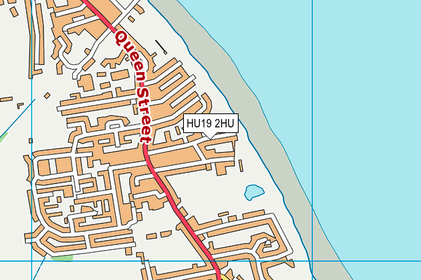 HU19 2HU map - OS VectorMap District (Ordnance Survey)