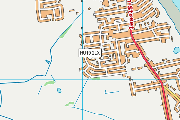 HU19 2LX map - OS VectorMap District (Ordnance Survey) HU19 2LX map - OS VectorMap District (Ordnance Survey)