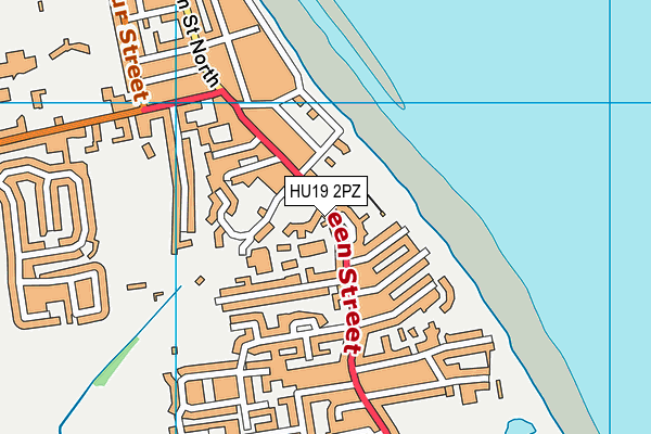 HU19 2PZ map - OS VectorMap District (Ordnance Survey) HU19 2PZ map - OS VectorMap District (Ordnance Survey)