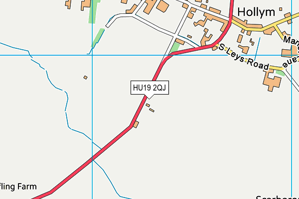 HU19 2QJ map - OS VectorMap District (Ordnance Survey) HU19 2QJ map - OS VectorMap District (Ordnance Survey)