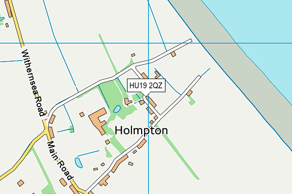 HU19 2QZ map - OS VectorMap District (Ordnance Survey) HU19 2QZ map - OS VectorMap District (Ordnance Survey)
