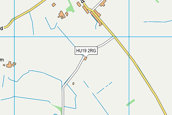 HU19 2RG map - OS VectorMap District (Ordnance Survey)