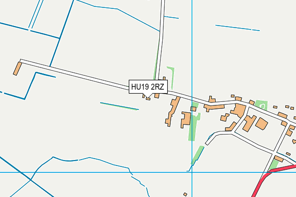 HU19 2RZ map - OS VectorMap District (Ordnance Survey) HU19 2RZ map - OS VectorMap District (Ordnance Survey)
