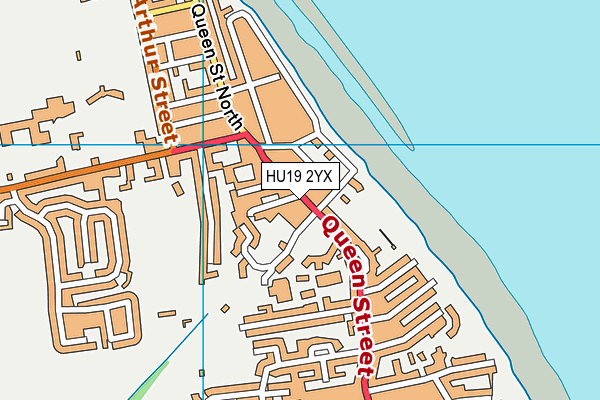 HU19 2YX map - OS VectorMap District (Ordnance Survey) HU19 2YX map - OS VectorMap District (Ordnance Survey)