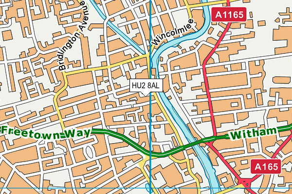 HU2 8AL map - OS VectorMap District (Ordnance Survey) HU2 8AL map - OS VectorMap District (Ordnance Survey)