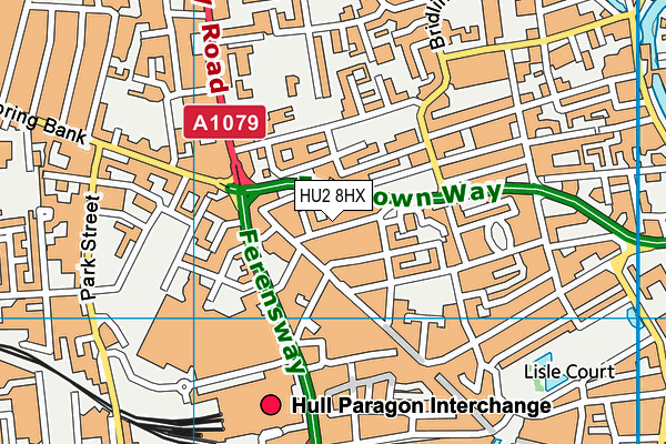 HU2 8HX map - OS VectorMap District (Ordnance Survey) HU2 8HX map - OS VectorMap District (Ordnance Survey)
