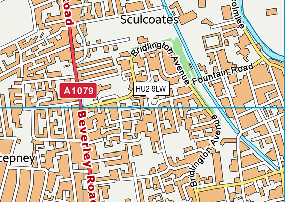 HU2 9LW map - OS VectorMap District (Ordnance Survey) HU2 9LW map - OS VectorMap District (Ordnance Survey)