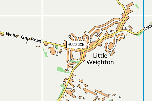 HU20 3XB map - OS VectorMap District (Ordnance Survey)