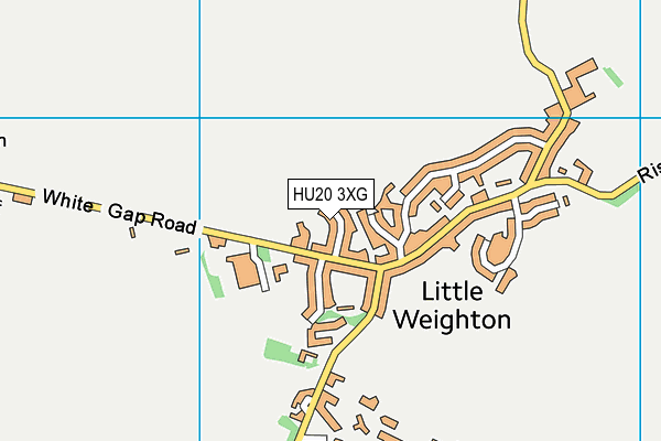 HU20 3XG map - OS VectorMap District (Ordnance Survey) HU20 3XG map - OS VectorMap District (Ordnance Survey)