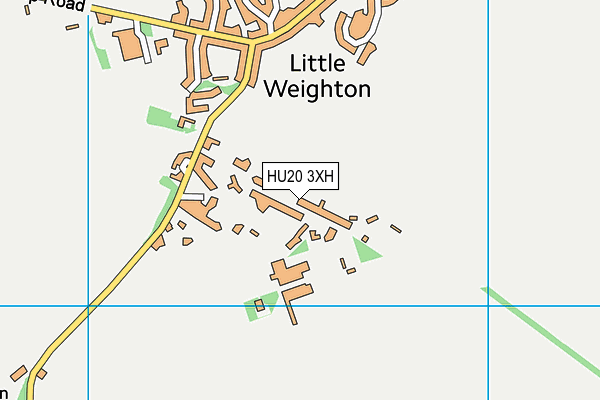 HU20 3XH map - OS VectorMap District (Ordnance Survey)