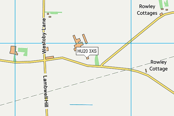 HU20 3XS map - OS VectorMap District (Ordnance Survey)
