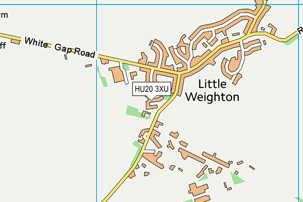 HU20 3XU map - OS VectorMap District (Ordnance Survey)