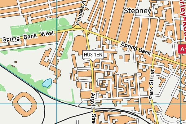 HU3 1EN map - OS VectorMap District (Ordnance Survey) HU3 1EN map - OS VectorMap District (Ordnance Survey)