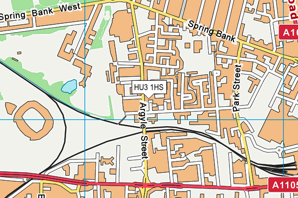 HU3 1HS map - OS VectorMap District (Ordnance Survey) HU3 1HS map - OS VectorMap District (Ordnance Survey)