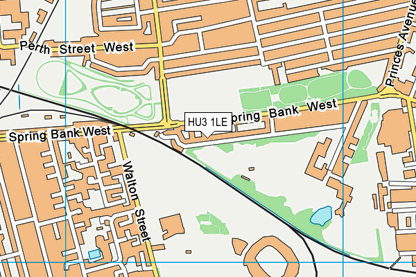 HU3 1LE map - OS VectorMap District (Ordnance Survey) HU3 1LE map - OS VectorMap District (Ordnance Survey)