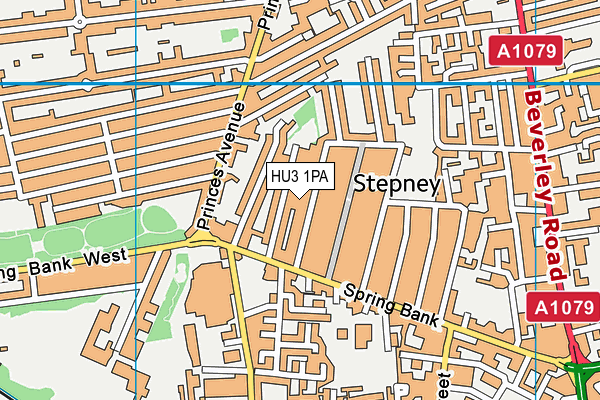 HU3 1PA map - OS VectorMap District (Ordnance Survey) HU3 1PA map - OS VectorMap District (Ordnance Survey)