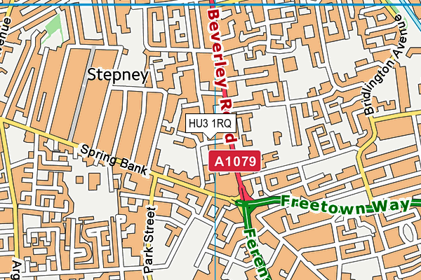 HU3 1RQ map - OS VectorMap District (Ordnance Survey) HU3 1RQ map - OS VectorMap District (Ordnance Survey)