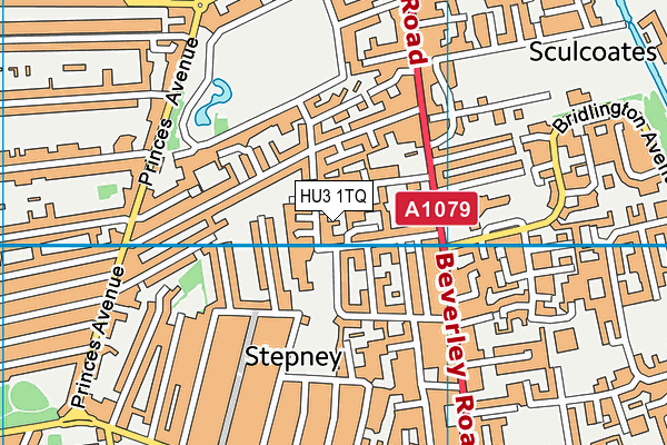 HU3 1TQ map - OS VectorMap District (Ordnance Survey) HU3 1TQ map - OS VectorMap District (Ordnance Survey)