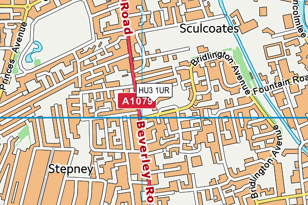HU3 1UR map - OS VectorMap District (Ordnance Survey) HU3 1UR map - OS VectorMap District (Ordnance Survey)