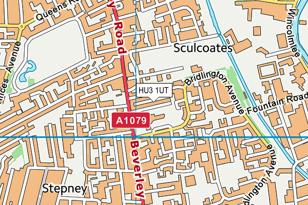 HU3 1UT map - OS VectorMap District (Ordnance Survey) HU3 1UT map - OS VectorMap District (Ordnance Survey)