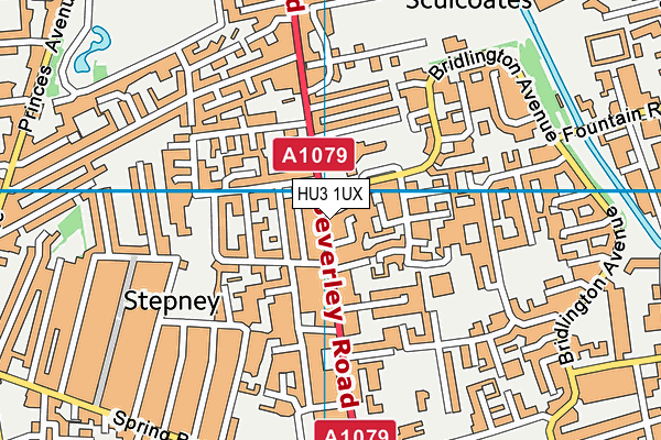 HU3 1UX map - OS VectorMap District (Ordnance Survey) HU3 1UX map - OS VectorMap District (Ordnance Survey)