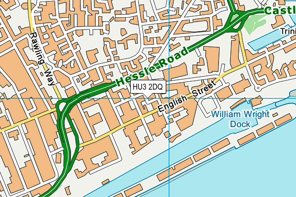 HU3 2DQ map - OS VectorMap District (Ordnance Survey) HU3 2DQ map - OS VectorMap District (Ordnance Survey)