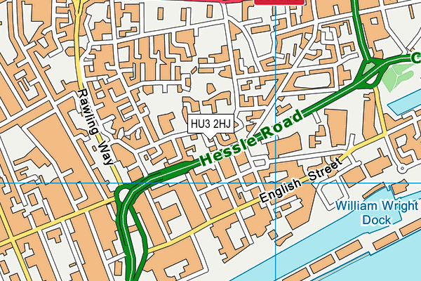 HU3 2HJ map - OS VectorMap District (Ordnance Survey) HU3 2HJ map - OS VectorMap District (Ordnance Survey)