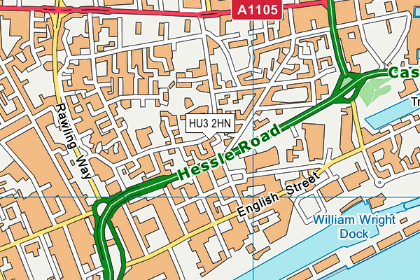 HU3 2HN map - OS VectorMap District (Ordnance Survey) HU3 2HN map - OS VectorMap District (Ordnance Survey)