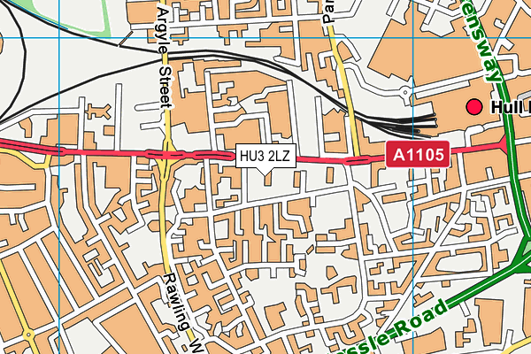 HU3 2LZ map - OS VectorMap District (Ordnance Survey) HU3 2LZ map - OS VectorMap District (Ordnance Survey)