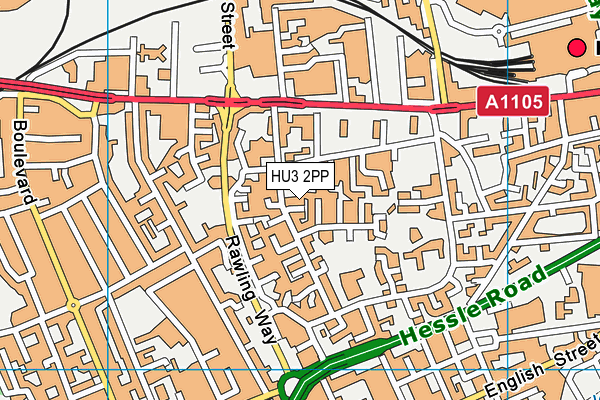 HU3 2PP map - OS VectorMap District (Ordnance Survey) HU3 2PP map - OS VectorMap District (Ordnance Survey)