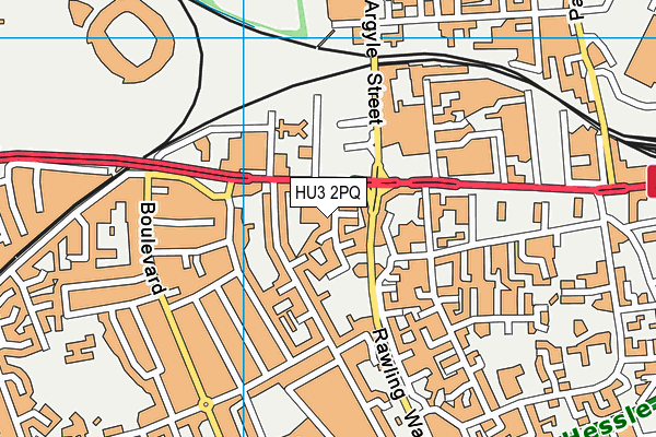 HU3 2PQ map - OS VectorMap District (Ordnance Survey) HU3 2PQ map - OS VectorMap District (Ordnance Survey)